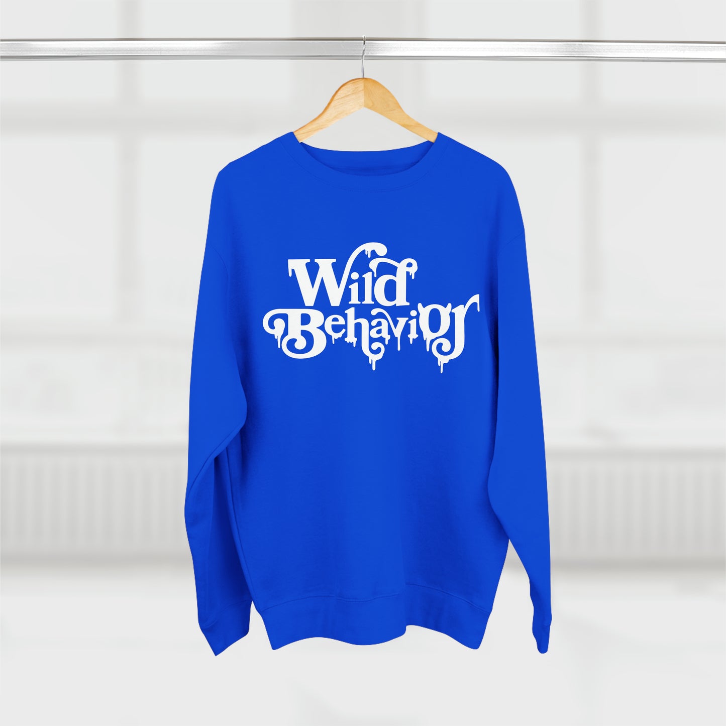 White Font Unisex Crewneck Sweatshirt